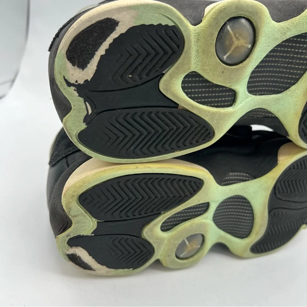 Nike Boys Air Jordan 13 439358-015‎ Black Basketball Shoes Sneakers Size 7Y READ